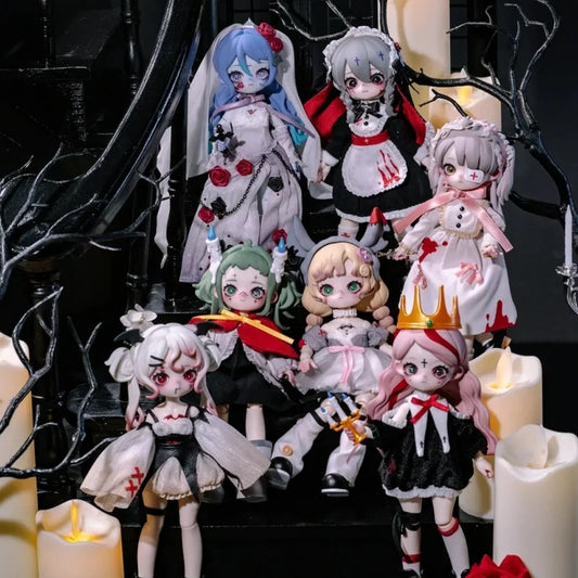 Nyssa Bizarre Nightmare Series Kawaii Anime Action Figure 1/12 BJD Toy Blind Box Surprise Doll for Girls Custom Gift